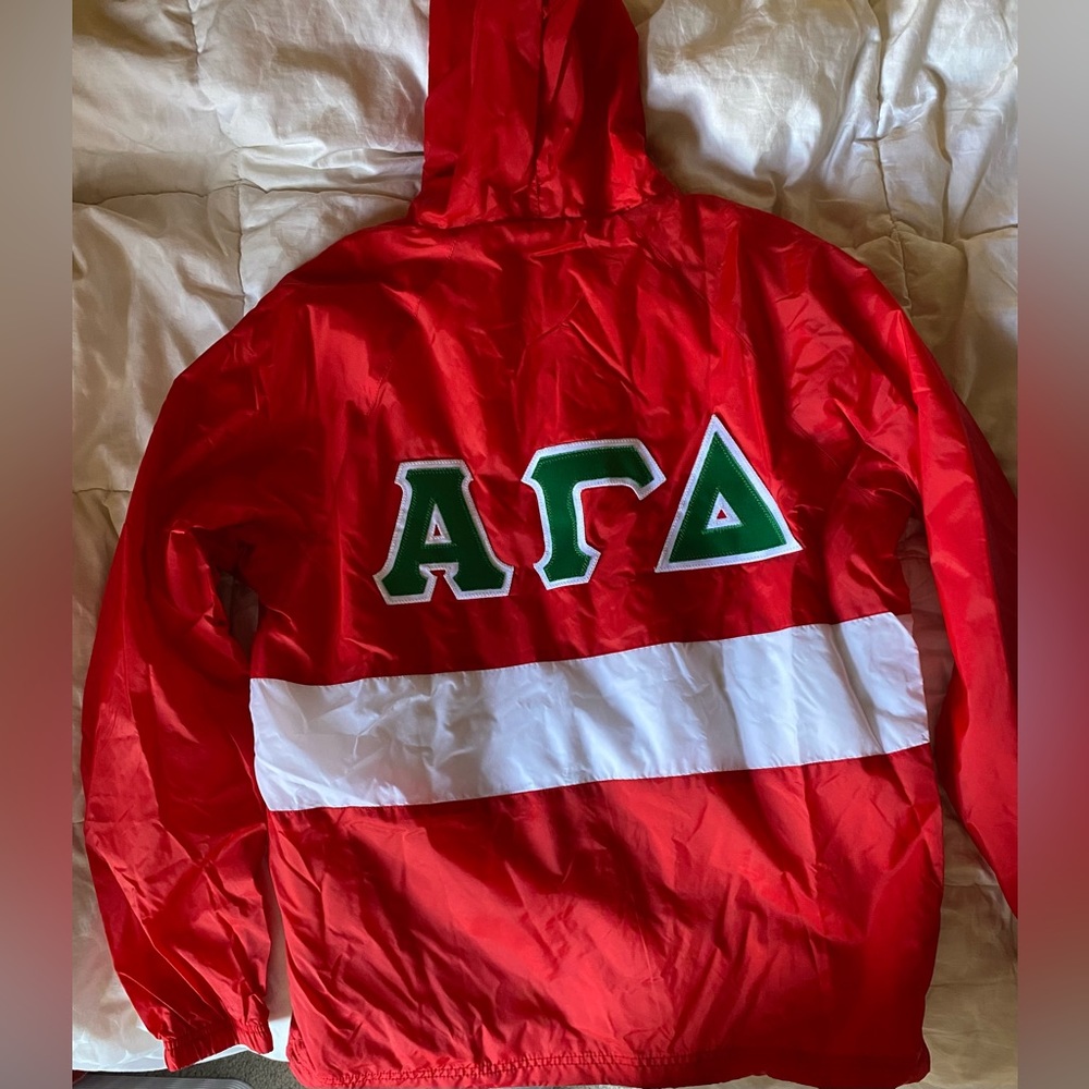 Alpha Gamma Delta (AGD) sorority Anorak (waterproof windbreaker)